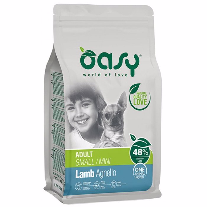 OASY XIRA TROFI SKuLOu ONE ANIMAL PROTEIN ADULT SMALL-MINI LAMB 2,5KG
